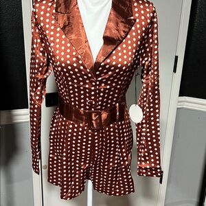 Stylish Red Polka Dot Romper